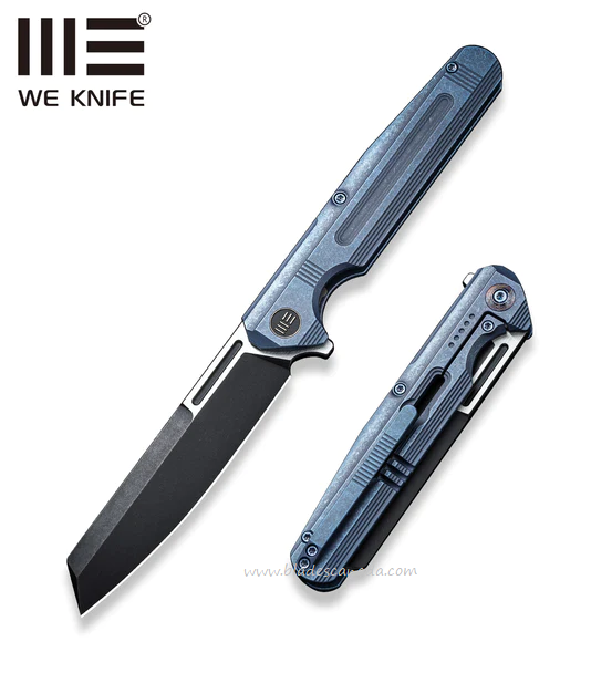 WE Knife Reiver Flipper Framelock Knife, Ltd Edition, Titanium Blue, 16020-4