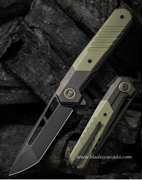 WE Knife Arsenal Flipper Framelock Knife, CPM 20CV, Titanium/G10, WE20073-2