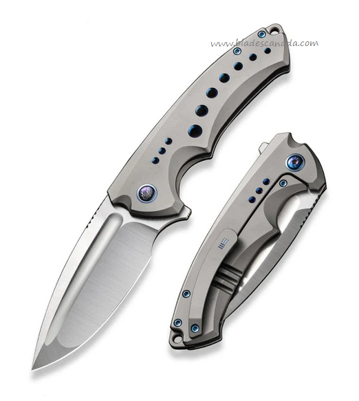 WE Knife Nexusia Flipper Framelock Knife, Ltd Edition, CPM 20CV, Titanum Grey, 22044-2