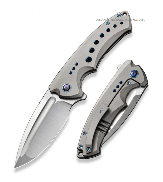 WE Knife Nexusia Flipper Framelock Knife, Ltd Edition, CPM 20CV, Titanum Grey, 22044-2 WE Knife Nexusia Flipper Framelock Knife, Ltd Edition, CPM 20CV, Titanum Grey, 22044-2