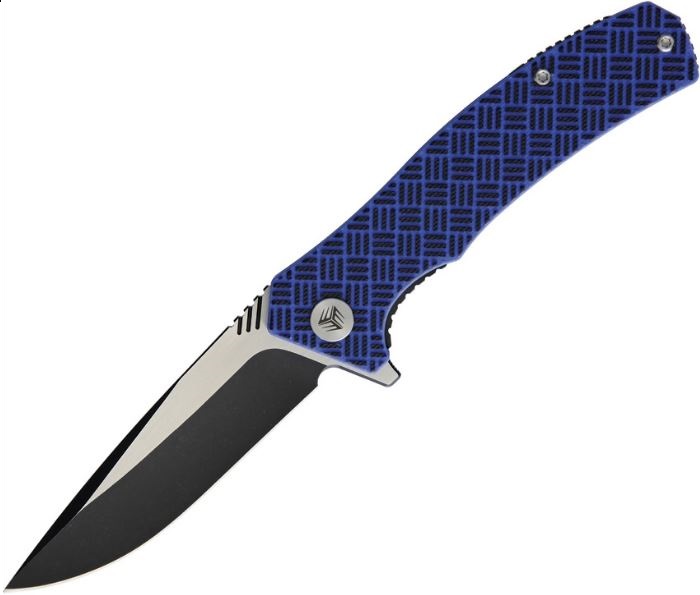 WE Knife Blitz Flipper Folding Knife, VG10, G10 Blue/Black, 711A - Click Image to Close