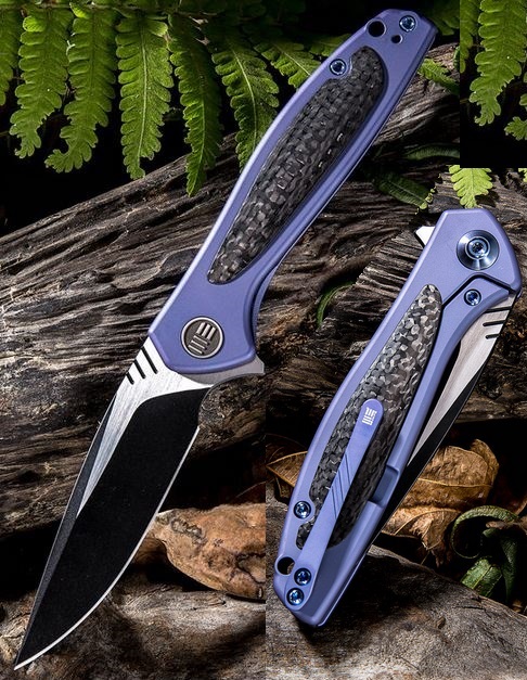 WE Knife Wisp Flipper Framelock Knife, S35VN, Titanium, 805A