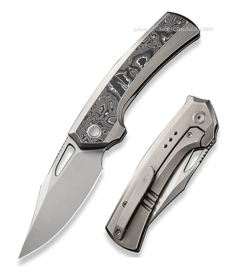 WE Knife Nefaris Flipper Framelock Knife, Ltd Edition, CPM 20CV, Titanium/Carbon Fiber, 22040F-2