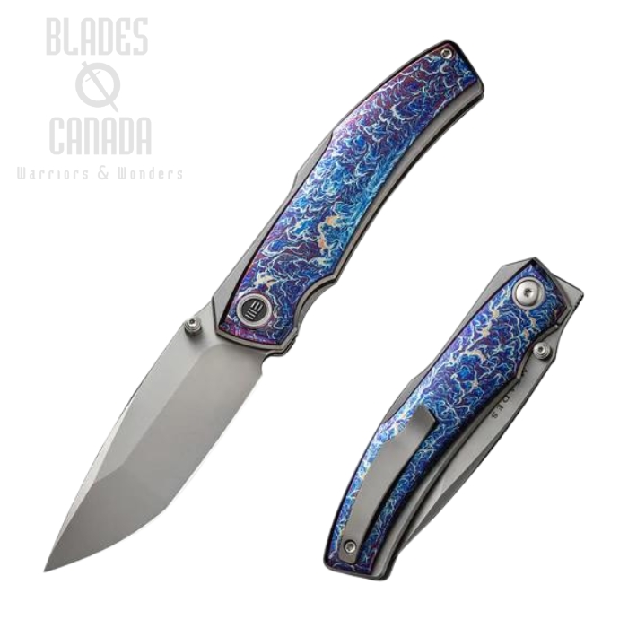 WE Knife Swordfin Flipper Folding Knife, CPM 20CV, Titanium, 23067-1
