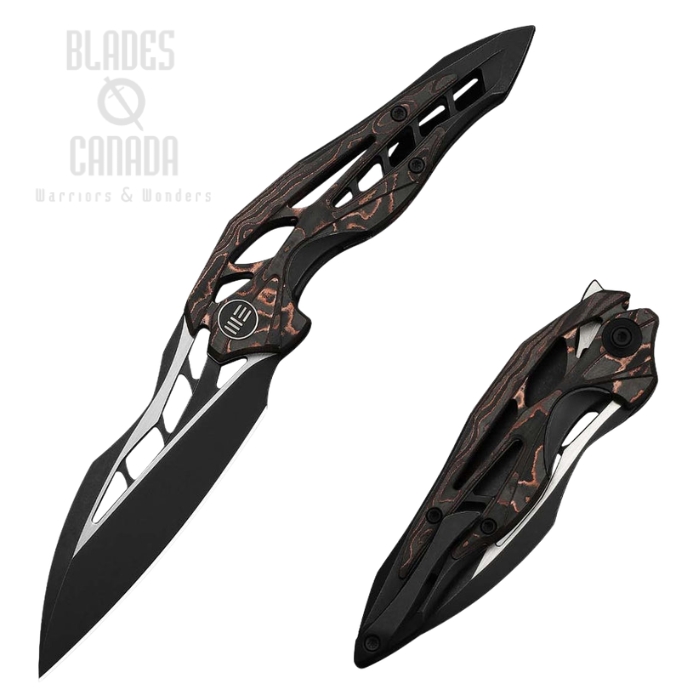 WE Knife Arrakis Flipper Frame Lock Knife, Limited Edition, Vanax Black SW/Satin, Titanium Black/Copper, 906CF-E (image for) WE Knife Arrakis Flipper Frame Lock Knife, Limited Edition, Vanax Black SW/Satin, Titanium Black/Copper, 906CF-E