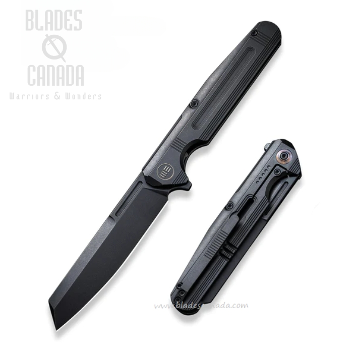 WE Knife Reiver Flipper Framelock Knife, Ltd Edition, CPM S35VN Black, Titanium Black, 16020-2 WE Knife Reiver Flipper Framelock Knife, Ltd Edition, CPM S35VN Black, Titanium Black, 16020-2