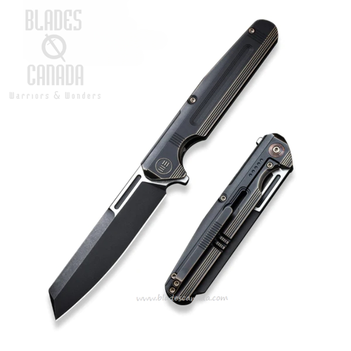 WE Knife Reiver Flipper Framelock Knife, Ltd Edition, CPM S35VN, Titanium Black, 16020-5 WE Knife Reiver Flipper Framelock Knife, Ltd Edition, CPM S35VN, Titanium Black, 16020-5