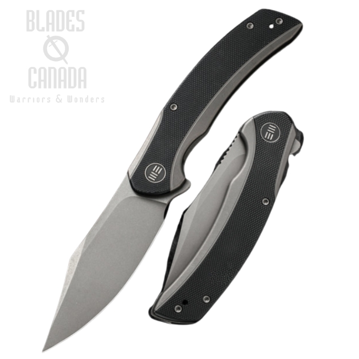 WE Knife Snick Flipper Framelock Knife, CPM 20CV, Titanium Grey, WE19022F-1
