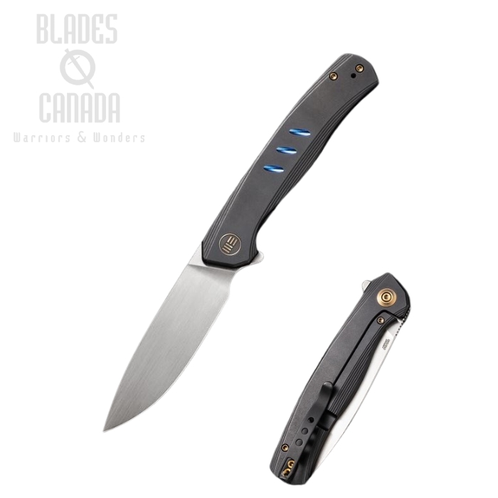WE Knife Seer Flipper Framelock Knife, Ltd Edition, 20CV, Titanium Black, 20015-1