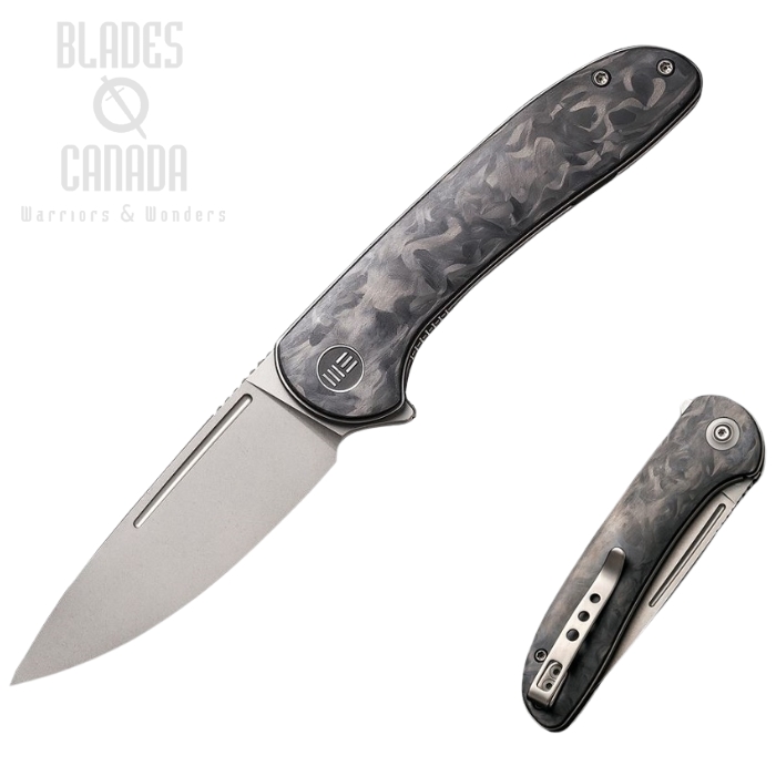 WE Knife Saakshi Flipper Folding Knife, 20CV, Carbon Fiber, WE20020C-1