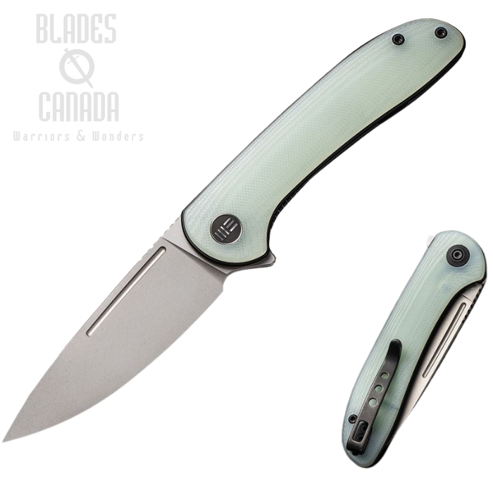 WE Knife Saakshi Flipper Folding Knife, 20CV, G10 Jade, WE20020C-4