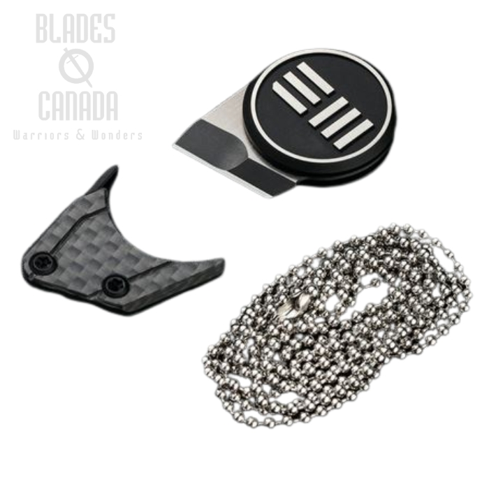 WE Knife Quark Super Compact Fixed Blade Knife, Bohler M390, Titanium, 20021-2 WE Knife Quark Super Compact Fixed Blade Knife, Bohler M390, Titanium, 20021-2