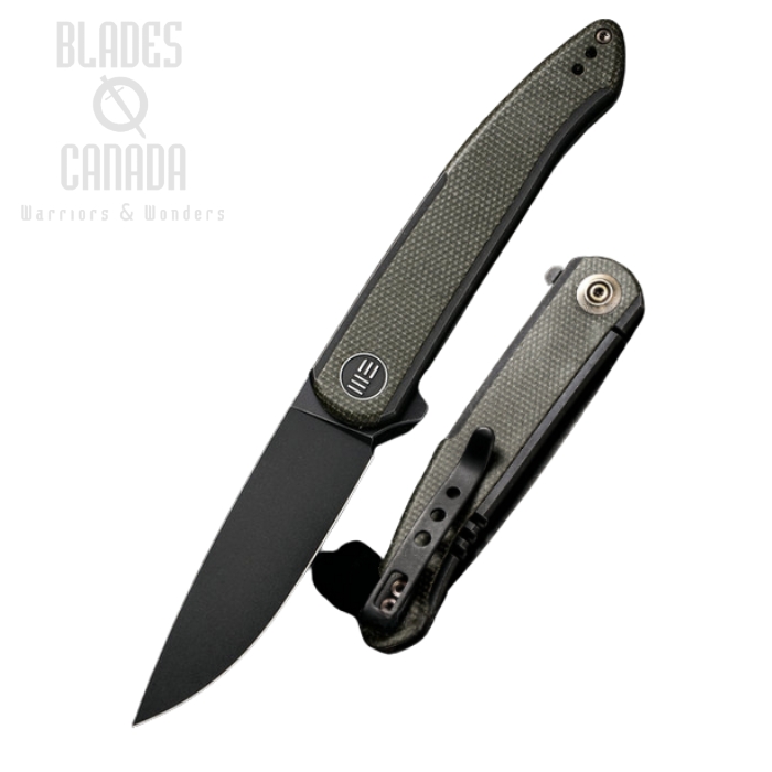 WE Knife Smooth Sentinel Flipper Framelock Knife, CPM 20CV, Titanium/Micarta, WE20043-4