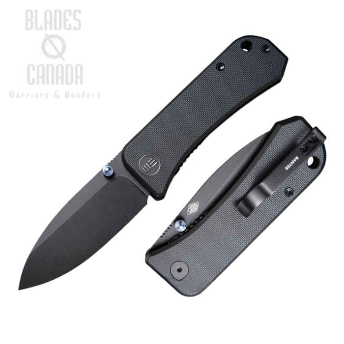 WE Knife Banter Folding Knife, CPM S35VN Black, G10 Black, 2004B