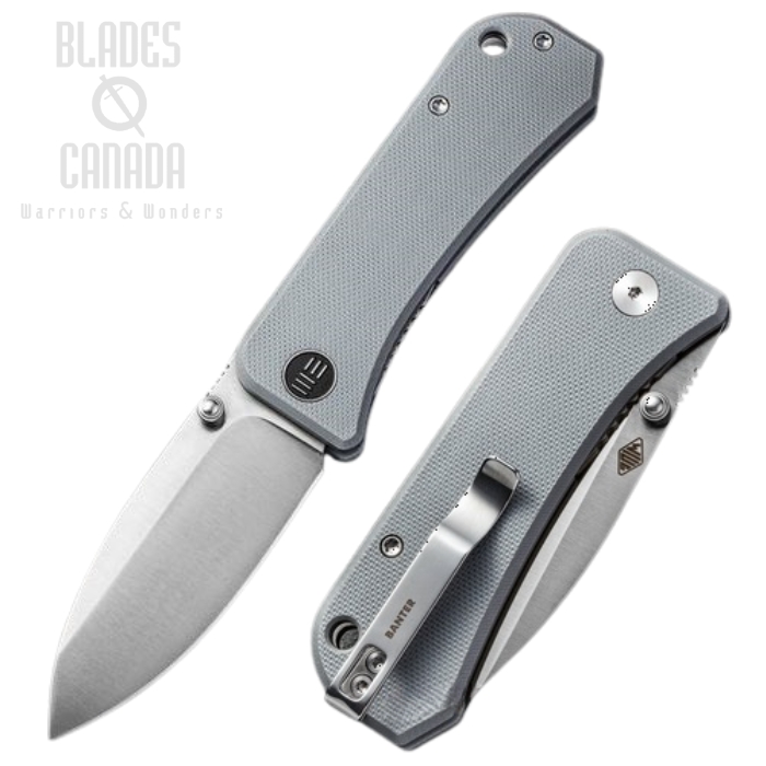 WE Knife Banter Folding Knife, S35VN, G10 Gray, WE2004E