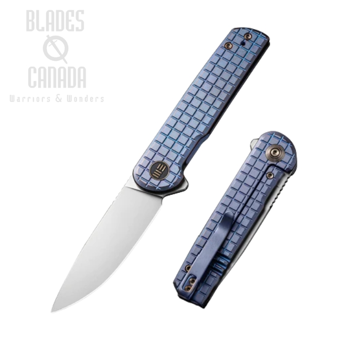 WE Knife Charith Flipper Framelock Knife, Ltd Edition, CPM 20CV, Titanium Frag, 20056B-1