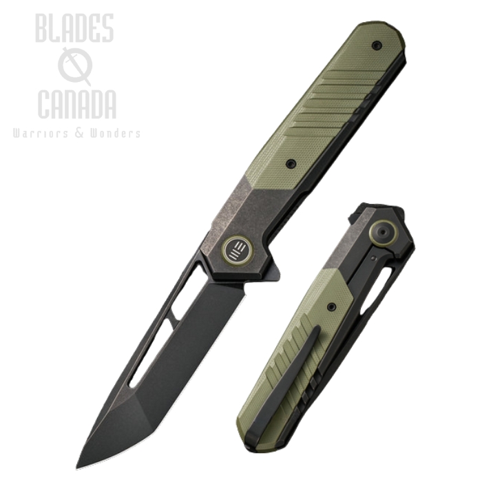 WE Knife Arsenal Flipper Framelock Knife, CPM 20CV, Titanium/G10, WE20073-2