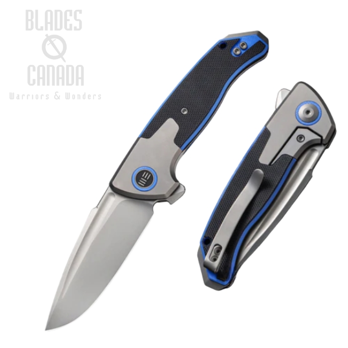 WE Knife Flipper Framelock Knife, CPM 20CV, Titanium/G10, WE20078B-2 WE Knife Flipper Framelock Knife, CPM 20CV, Titanium/G10, WE20078B-2