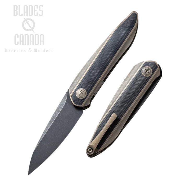 WE Knife Black Void Opus Folding Knife, 20CV, G10/Titanium Bronze, WE2010C