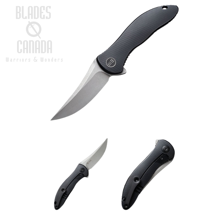 (image for) WE Knife Mini Synergy Flipper Framelock Knife, CPM 20CV, Titanium Black, WE2011B