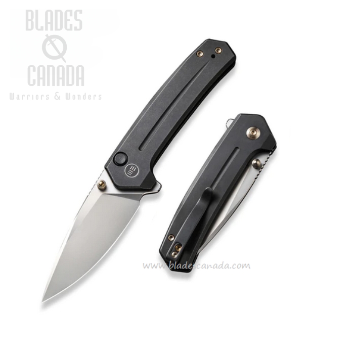 WE Knife Culex Flipper Folding Knife, CPM 20CV, Titanium Black, 21026B-3