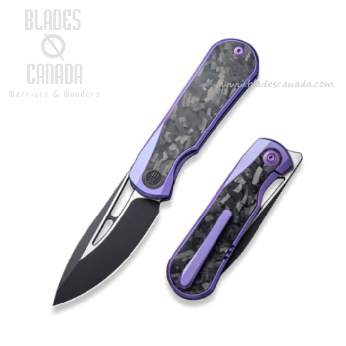 WE Knife Baloo Flipper Framelock Knife, CPM 20CV, Carbon Fiber/Ti, 21033-3