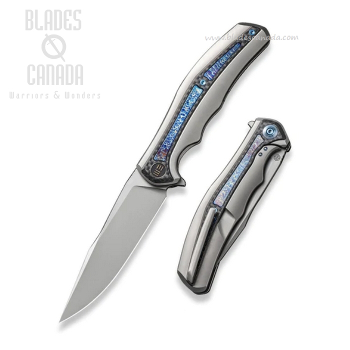 WE Knife Zonda Flipper Framelock Knife, CPM 20CV, Titanium/Carbon Fiber, 22016-2 WE Knife Zonda Flipper Framelock Knife, CPM 20CV, Titanium/Carbon Fiber, 22016-2