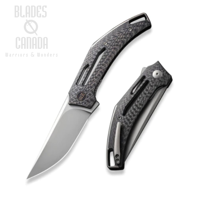 WE Knife Speedliner Flipper Folding Knife, CPM 20CV, Carbon Fiber, WE22045B-1