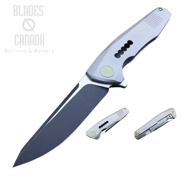 (image for) WE Knife 603I Flipper Framelock Knife, S35VN Two-Tone, Titanium Grey, WE603I