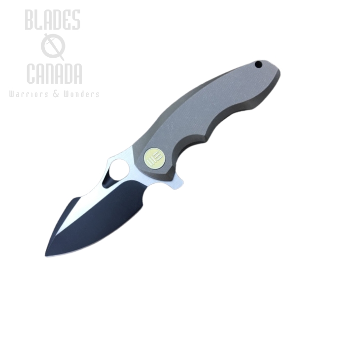 (image for) WE Knife 605L Flipper Folding Knife, S35VN Black Satin, Titanium Bronze, 605L