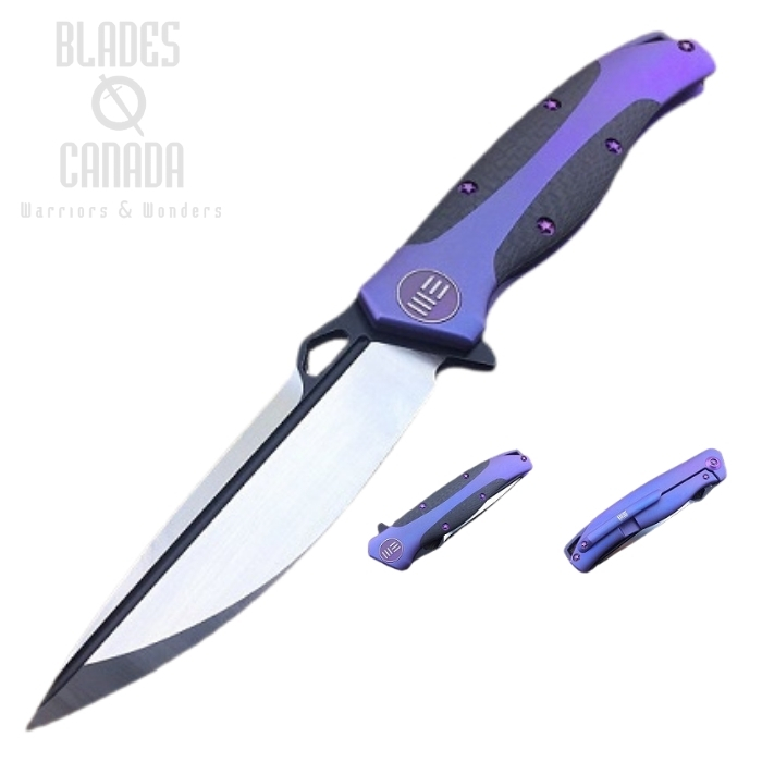 (image for) WE Knife 606CFA Framelock Folding Knife, S35VN, Carbon Fiber/Titanium Framelock, 606CFA