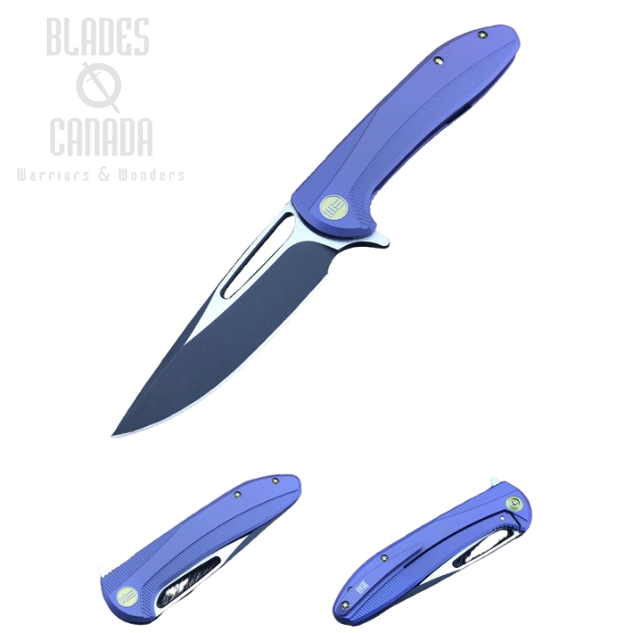 WE Knife 615C Flipper Framelock Knife, S35VN Two-Tone, Titanium Blue, 615C (image for) WE Knife 615C Flipper Framelock Knife, S35VN Two-Tone, Titanium Blue, 615C