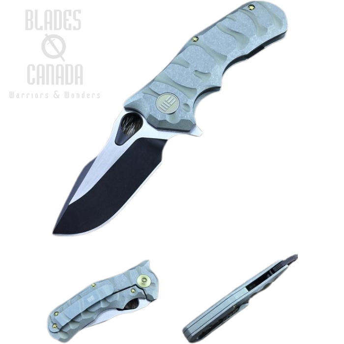WE Knife 619C Flipper Framelock Knife, M390 Two-Tone, Titanium Green, WE619C (image for) WE Knife 619C Flipper Framelock Knife, M390 Two-Tone, Titanium Green, WE619C