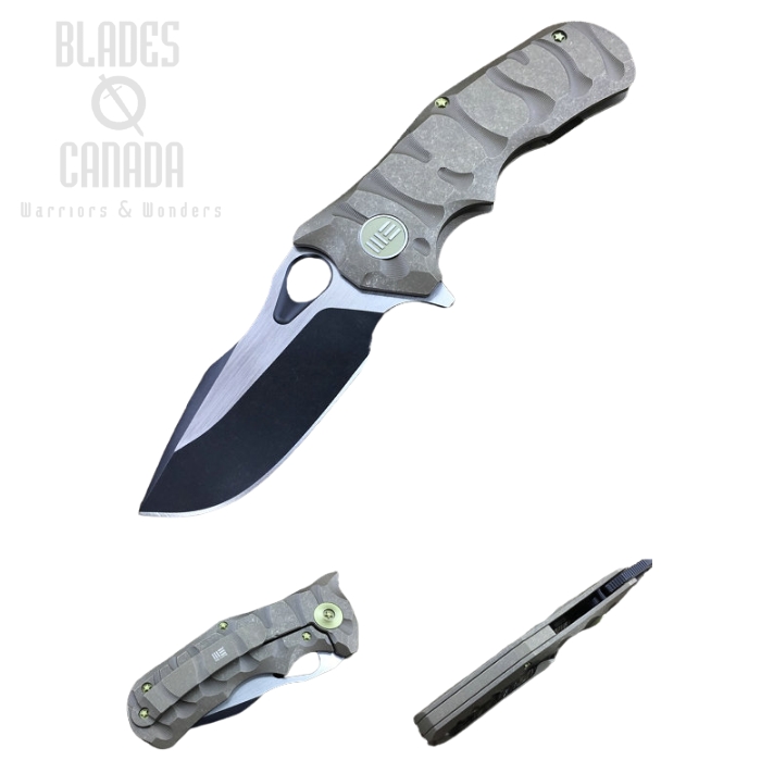 WE Knife 619G Flipper Framelock Knife, M390 Black, Titanium Bronze, 619G (image for) WE Knife 619G Flipper Framelock Knife, M390 Black, Titanium Bronze, 619G