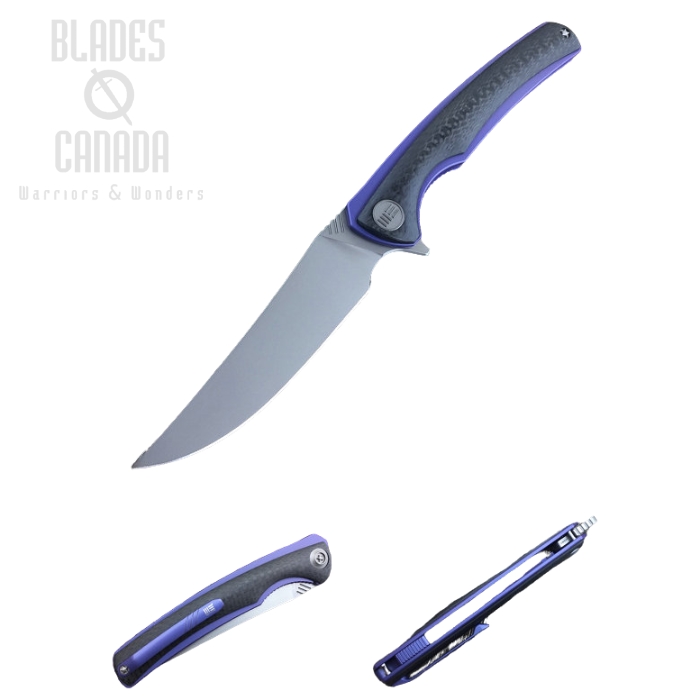 (image for) WE Knife 704CFB Flipper Folding Knife, M390, Titanium/Carbon Fiber, WE704CFB