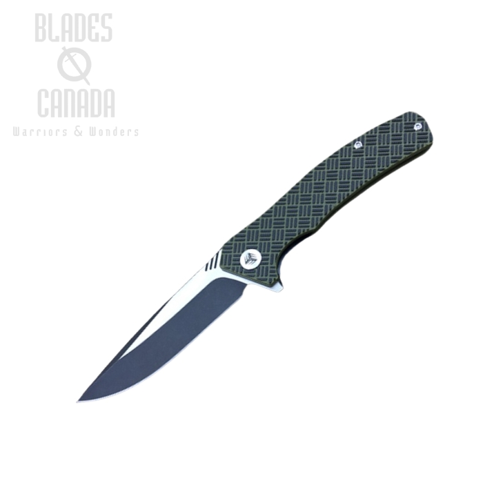 WE Knife Blitz Folding Knife, VG10, G10 Green/Black, WE711B