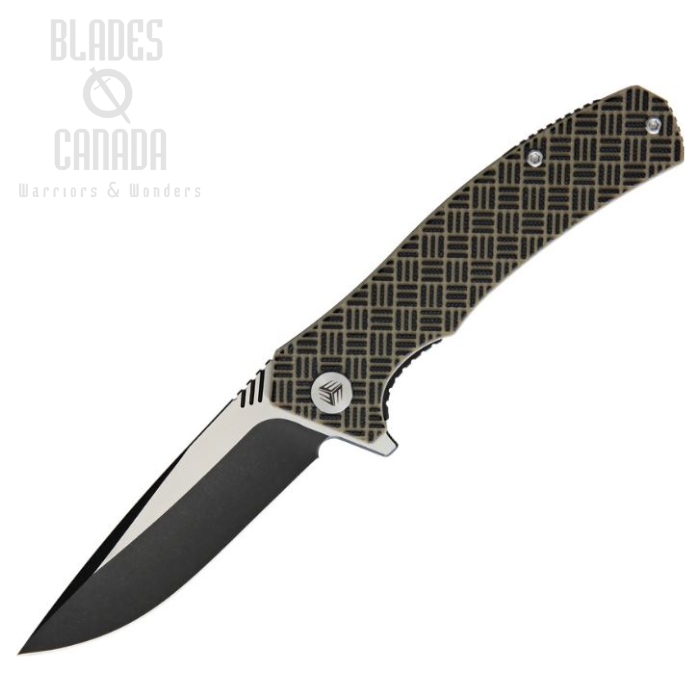 WE Knife Blitz Flipper Folding Knife, VG10, G10 Tan/Black, WE711D (image for) WE Knife Blitz Flipper Folding Knife, VG10, G10 Tan/Black, WE711D