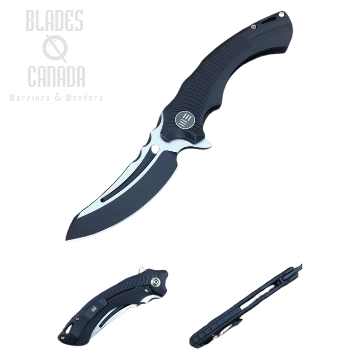 (image for) WE Knife Sea Monster Flipper Framelock Knife, M390, Titanium Black, WE713D