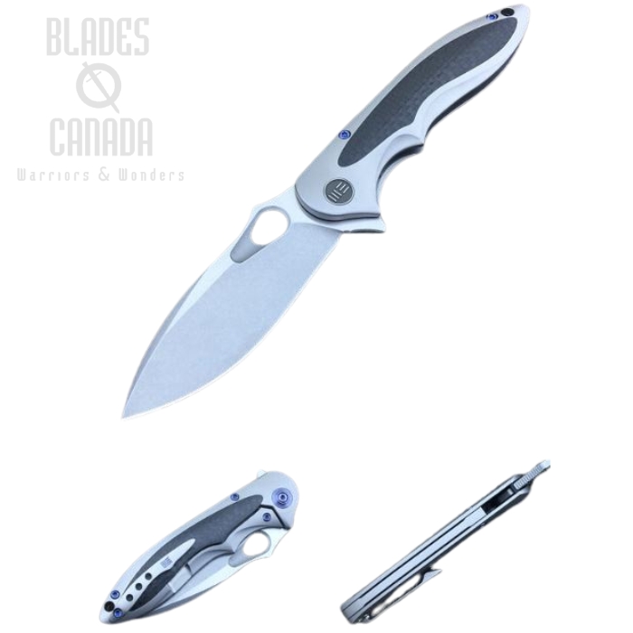 (image for) WE Knife Zephyr Flipper Framelock Knife, Bohler M390, Titanium, WE716F