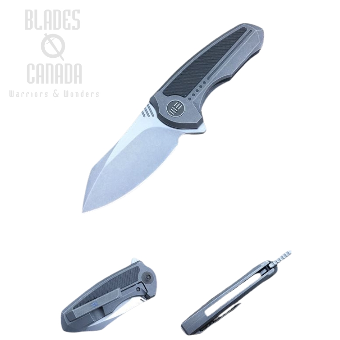 (image for) WE Knife Valiant Flipper Framelock Knife, S35VN, Titanium Grey, WE717H