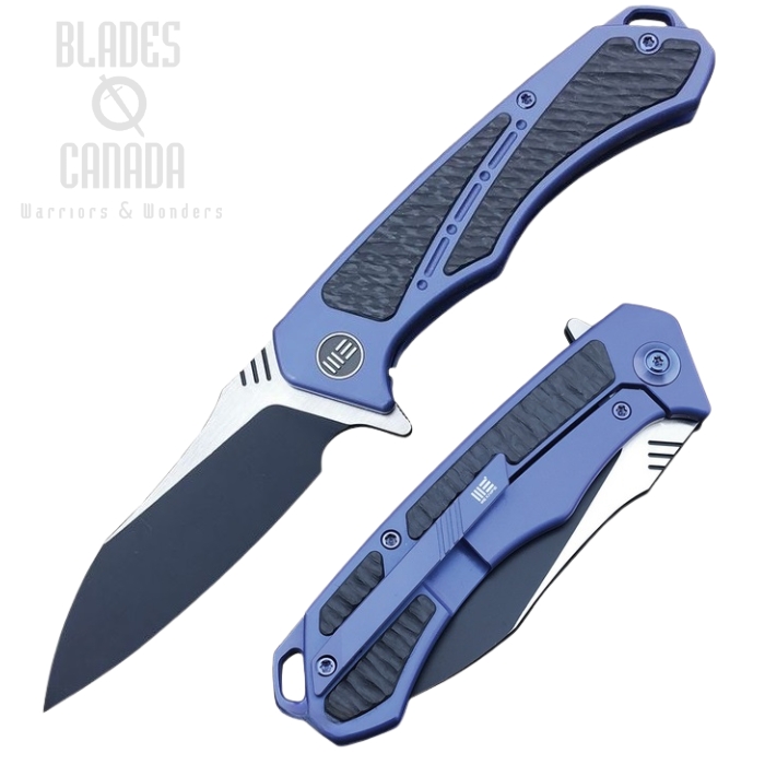 (image for) WE Knife Minitor Flipper Framelock Knife, M390, Carbon Fiber/Titanium, 801A