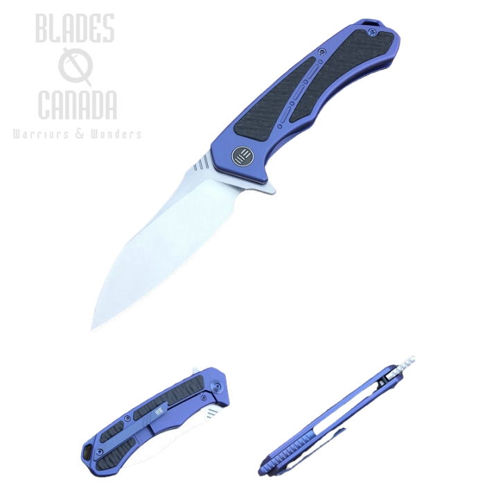 WE Knife Minitor Flipper Framelock Knife, M390, Carbon Fiber/Titanium, 801B