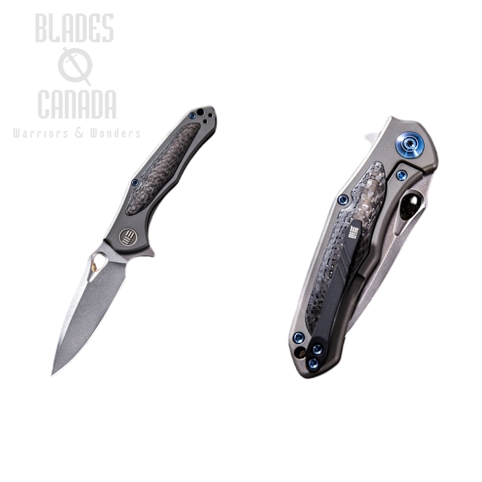 (image for) WE Knife Vapor Flipper Framelock Knife, S35VN, Carbon Fiber/Titanium, 804D
