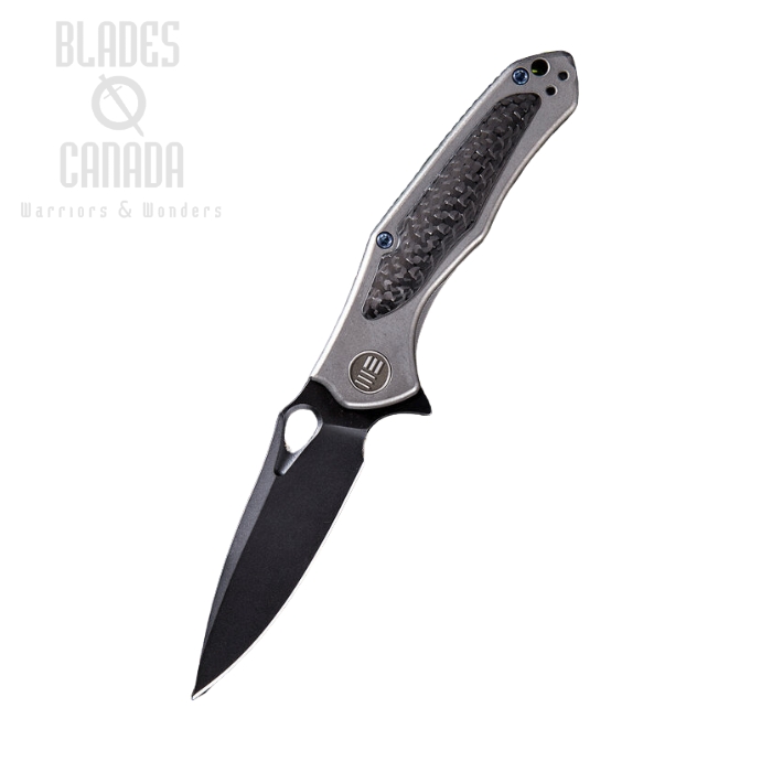 WE Knife Vapor Framelock Folding Knife, S35VN Black, Carbon Fiber/Titanium, WE804E