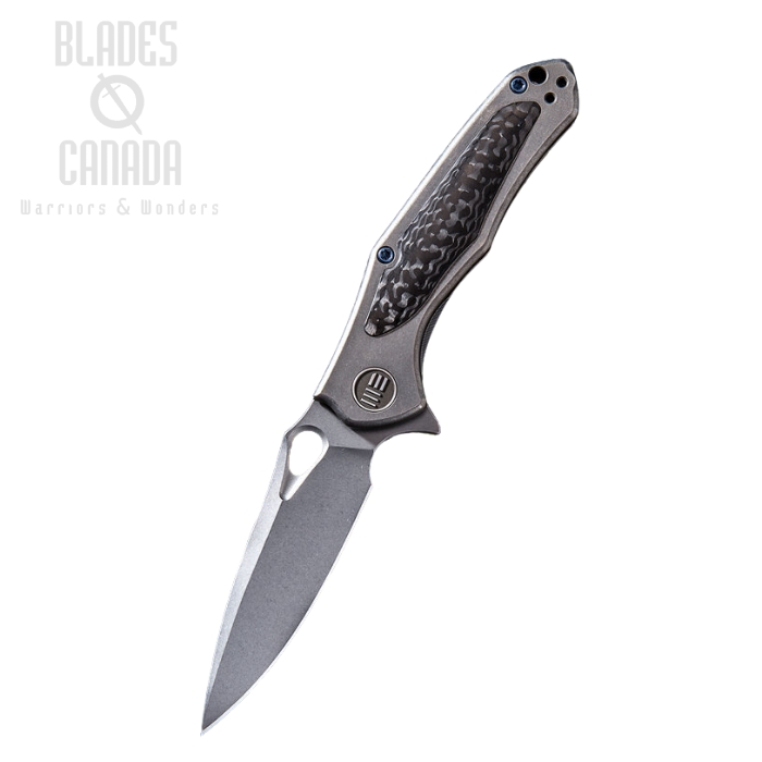 WE Knife Vapor Flipper Framelock Knife, S35VN, Carbon Fiber/Titanium, 804F