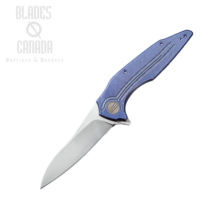 (image for) WE Knife Bullit Flipper Framelock Knife, S35VN, Titanium Blue, 806A
