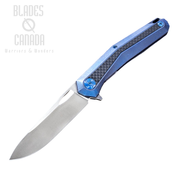 (image for) WE Knife Caliber Flipper Framelock Knife, S35VN, Titanium/Carbon Fiber, 808A