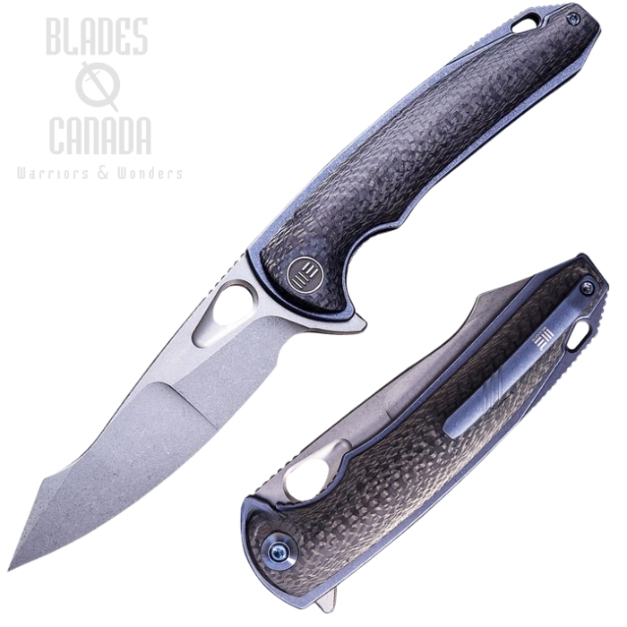 (image for) WE Knife Yucha Flipper Folding Knife, S35VN, Carbon Fiber/Titanium, WE810A