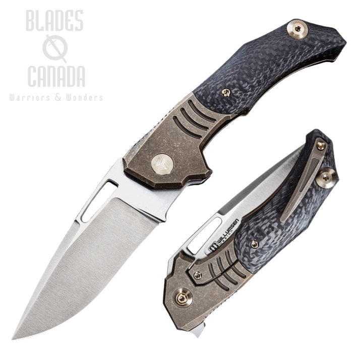 WE Knife Stixx Flipper Framelock Knife, M390, Titanium/Carbon Fiber, 817B