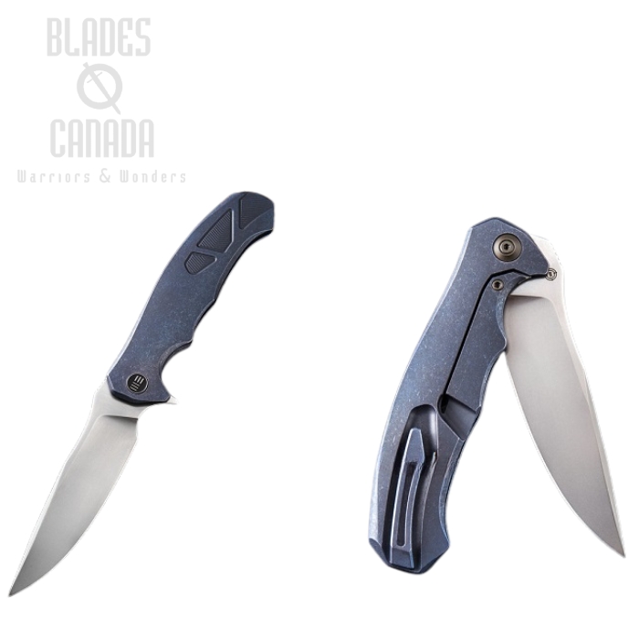 (image for) WE Knife 037 Framelock Folding Knife, M390, Titanium Blue, 910B